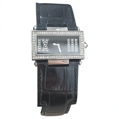 Pre-owned Cerruti 1881 Watch In Black