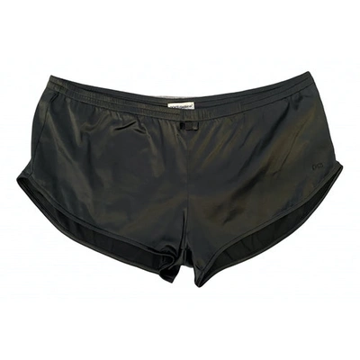 Pre-owned Dolce & Gabbana Black Polyester Shorts