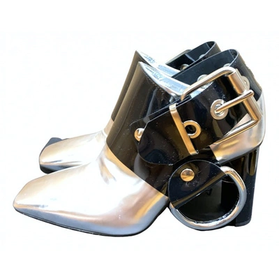 Pre-owned Alyx Leather Heels In Silver