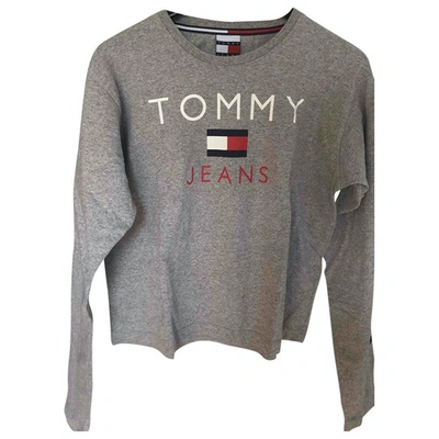 Pre-owned Tommy Jeans Grey Cotton Knitwear