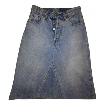 Pre-owned Levi's Mid-length Skirt In Blue