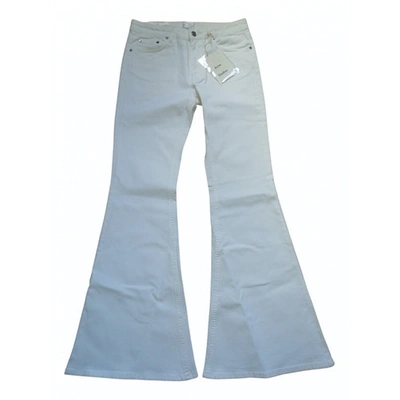 Pre-owned Acne Studios White Cotton - Elasthane Jeans
