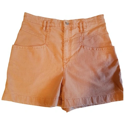 Pre-owned Isabel Marant Orange Cotton Shorts