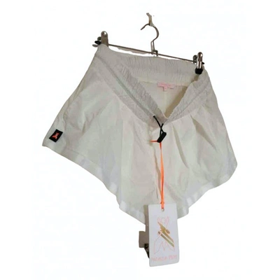 Pre-owned Patrizia Pepe White Polyester Shorts