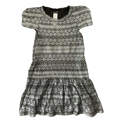 Pre-owned Isabel Marant Lace Mini Dress In Silver