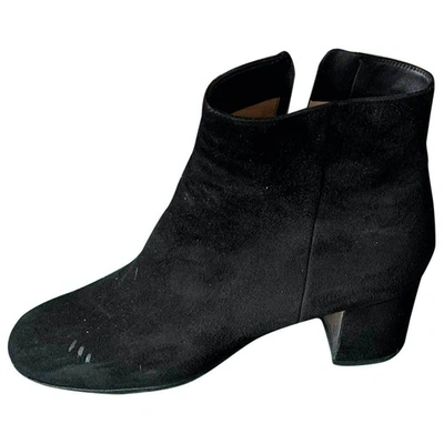 Pre-owned Gianvito Rossi Ankle Boots In Black