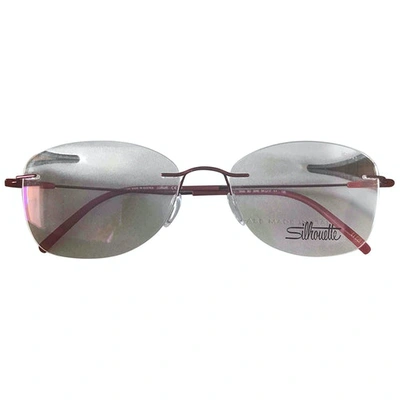 Pre-owned Silhouette Red Sunglasses