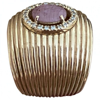 Pre-owned Roberto Coin Pink Gold Ring