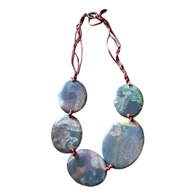 Pre-owned Emporio Armani Pearls Necklace In Multicolour