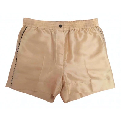 Pre-owned Mauro Grifoni Silk Shorts In Pink