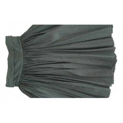 Pre-owned Jean Paul Gaultier Wool Mid-length Skirt In Anthracite