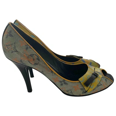 Pre-owned Louis Vuitton Leather Heels In Yellow