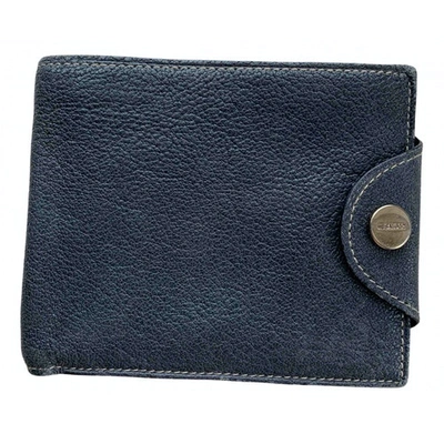 Pre-owned Jil Sander Leather Wallet In Blue