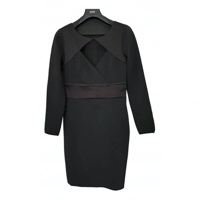 Pre-owned Halston Heritage Mid-length Dress In Black