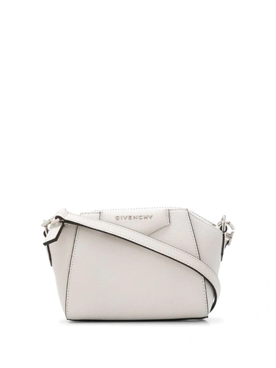 Givenchy Women's Nano Antigona Leather Crossbody Bag In White