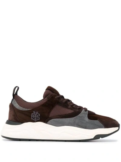 Eleventy Low-top Chunky Trainers In Brown