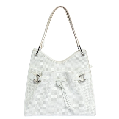 Pre-owned Lancel White Leather Shoulder Bag