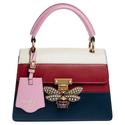 Pre-owned Gucci Multicolor Leather Small Queen Margaret Top Handle Bag