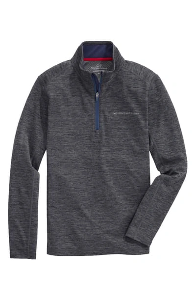 Vineyard Vines Sankaty Half Zip Performance Pullover In Evening Sky