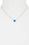 Kendra Scott Davie Pendant Necklace In Gold Cobalt Howlite