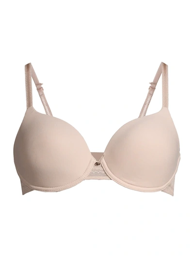 Chantelle Lace Comfort Flex Sweetheart T-shirt Bra In Rose