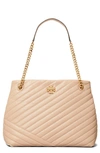 Tory Burch Kira Chevron Quilted Leather Tote In Devon Sand