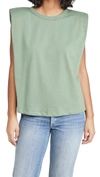 Endless Rose Padded Shoulder T-shirt In Green