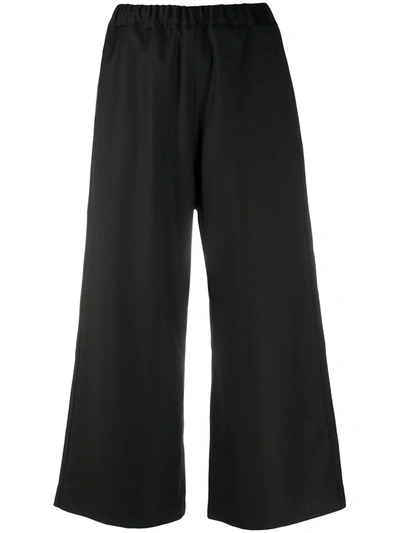 Sofie D'hoore Wide Legged Casual Trousers W/drawstring In Black