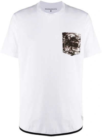 White Mountaineering Camo Pocket T-shirt In White
