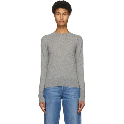 Partow Grey Cashmere Brynner Sweater In Heather Gry