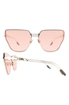 Coco And Breezy Sharita 63mm Oversize Hexagon Sunglasses In Pink