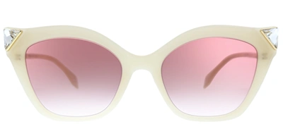 Fendi Irida Ff 0357/g Cat-eye Sunglasses In Ivory,white
