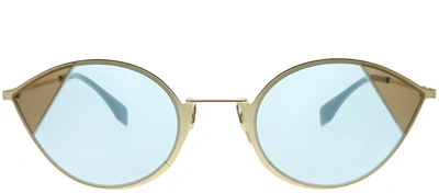 Fendi Cut-eye Ff 0342/s Cat-eye Sunglasses In Blue