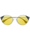 Fendi Cat-eye Tinted Sunglasses In Silver