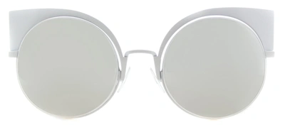 Fendi Eyeshine Ff 0177 Cat-eye Sunglasses In Silver