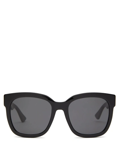 Gucci Gg0034s W Women's Wayfarer Sunglasses In Grey