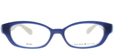 Kate Spade Low Bridge Fit Amedia/f Square Eyeglasses In Clear