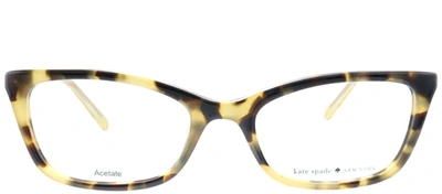 Kate Spade Delacy Rectangle Eyeglasses In Clear