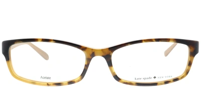 Kate Spade Narcisa Rectangle Eyeglasses In Tortoise,havana