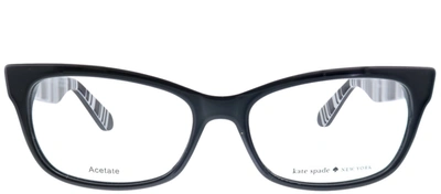 Kate Spade Elora Rectangle Eyeglasses In Black