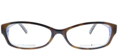 Kate Spade Sheba Rectangle Eyeglasses In Tortoise,havana