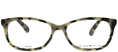 Kate Spade Kaileigh Rectangular Eyeglasses In Tortoise,havana