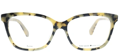 Kate Spade Jorja Rectangle Eyeglasses In Clear
