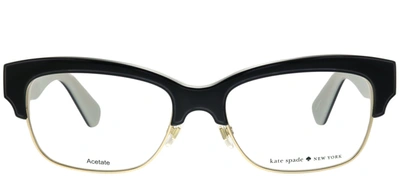 Kate Spade Shantal Square Eyeglasses In Black