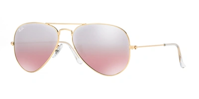Ray Ban 3025 58 Aviator Sunglasses In Pink