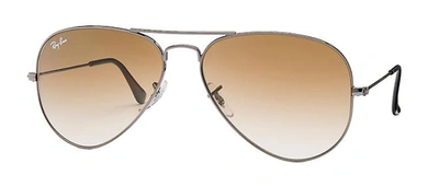 Ray Ban 3025 58 Aviator Sunglasses In Brown