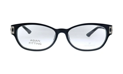 Swarovski Sk 4111 Square Eyeglasses In Black