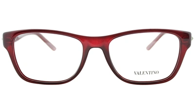 Valentino Garavani V2696r Rectangle Eyeglasses In Burgundy,red