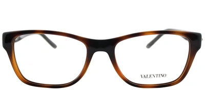 Valentino Garavani V2696r Rectangle Eyeglasses In Tortoise,havana