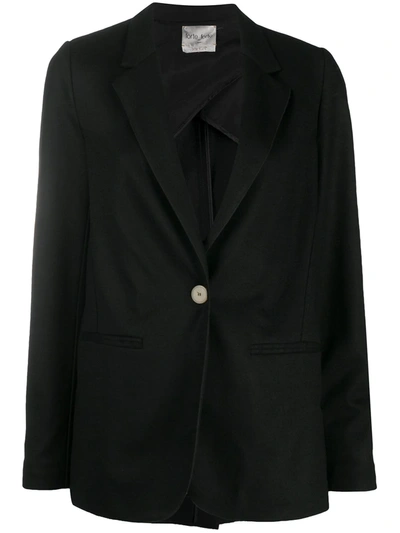 Forte Forte Single-breasted Fitted Blazer In Black